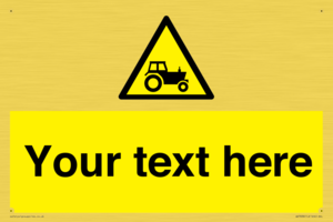 Custom warning farm machinery